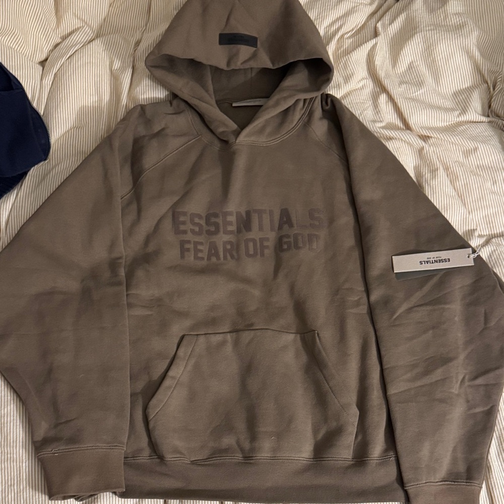 Brand new Mens essentials brown hoodie